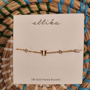 Butterfly and pearls bracelet. Matching necklace sold separately.